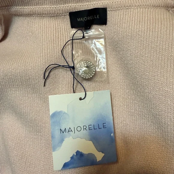 MAJORELLE Solveig Cardigan in Light Pink - Picture 6 of 7